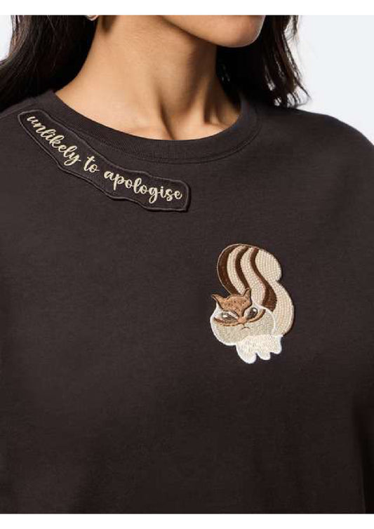 Unlikely To Apologise Squirrel Graphic Tee